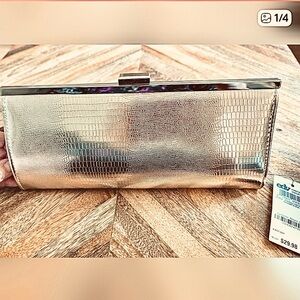MACYS NWT Evening Bag Cruelty Free clutch or shoulder capsule wardrobe staple